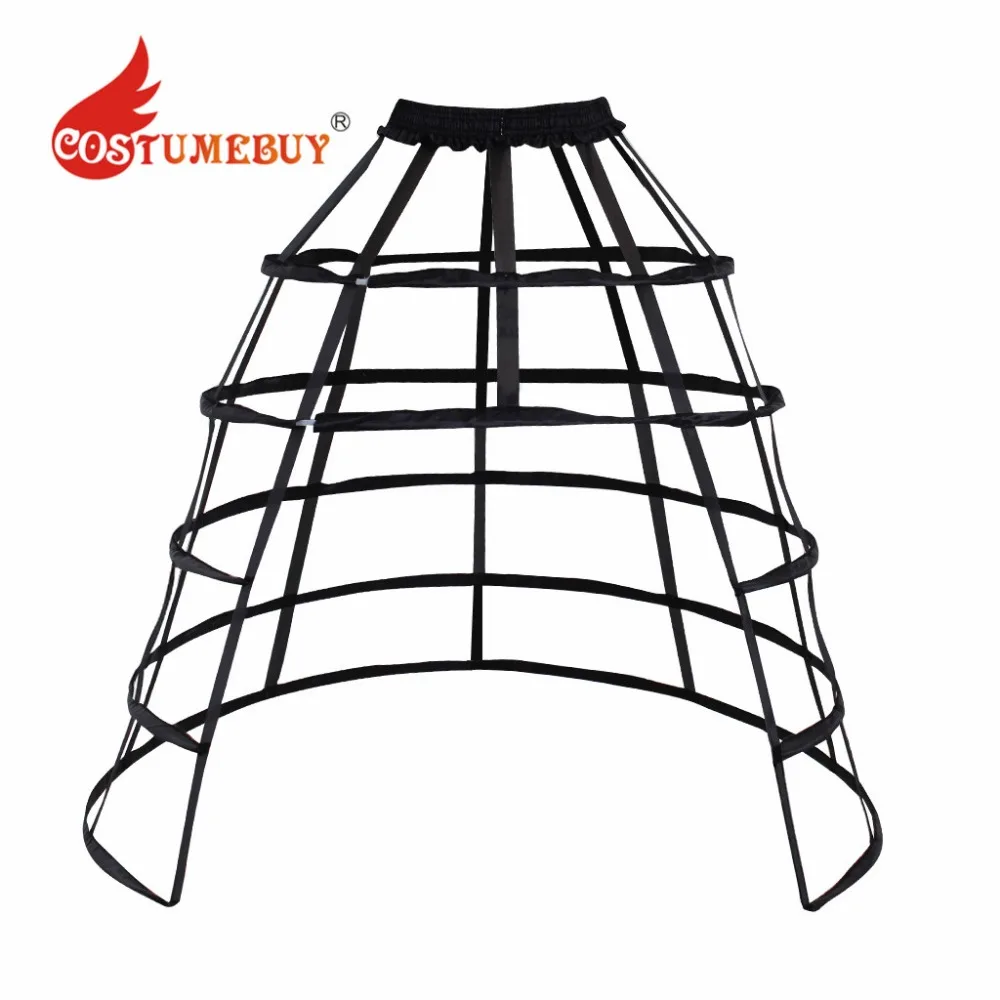 CostumeBuy Lady 'S Cage Pannier 5 Hoop กระโปรง Crinoline วิคตอเรียสุภาพสตรี Gothic คึกคัก Petticoat L920