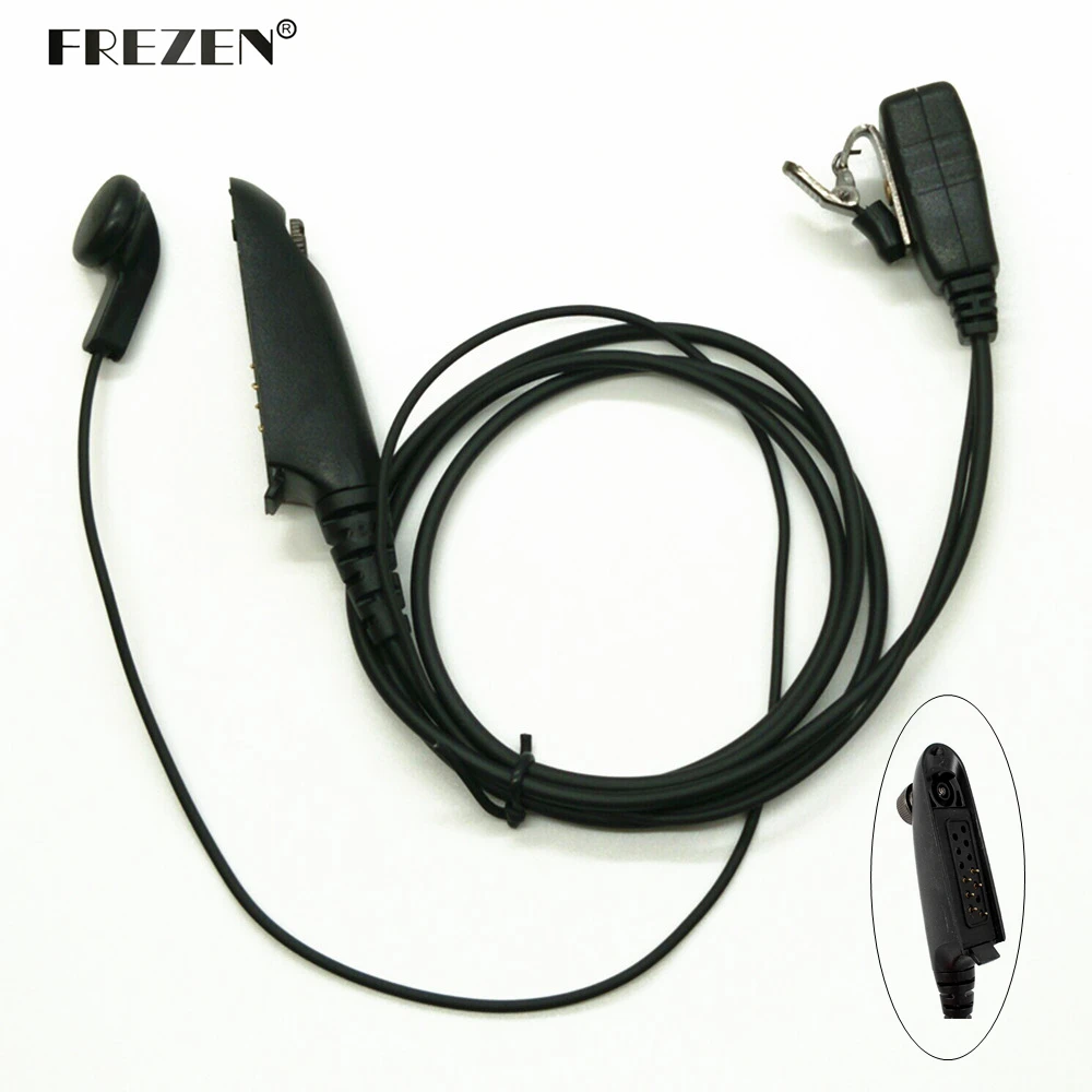 

PTT MIC Earpiece for Motorola Radio HT750 HT1250 GP328 GP329 GP338 GP339 MTX850 PRO5150 PRO5350 two way radioBlack