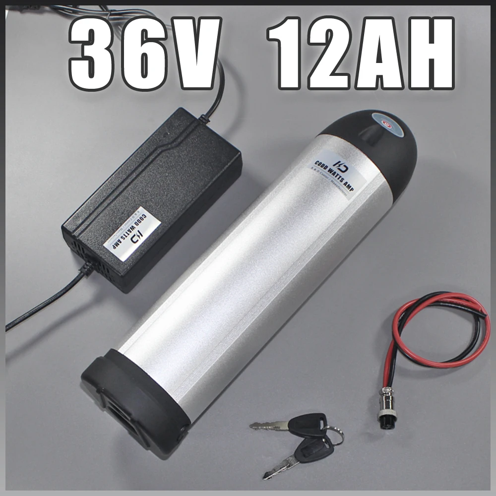 36V 500W Water bottle lithium ion battery ebike 36V12AH tube battery with Free US EU Duty tax