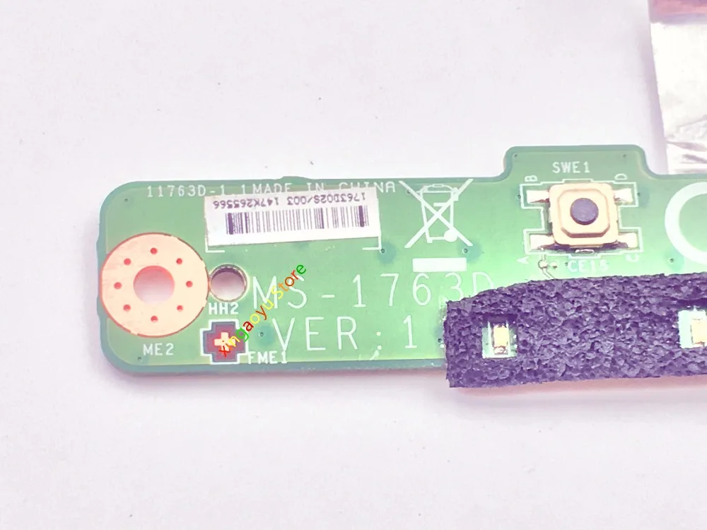 MS-1763D GENUINE ORIGINAL FOR MSI TOUCHPAD BUTTON BOARD W/ CABLE GT70 MS-1763 SERIES