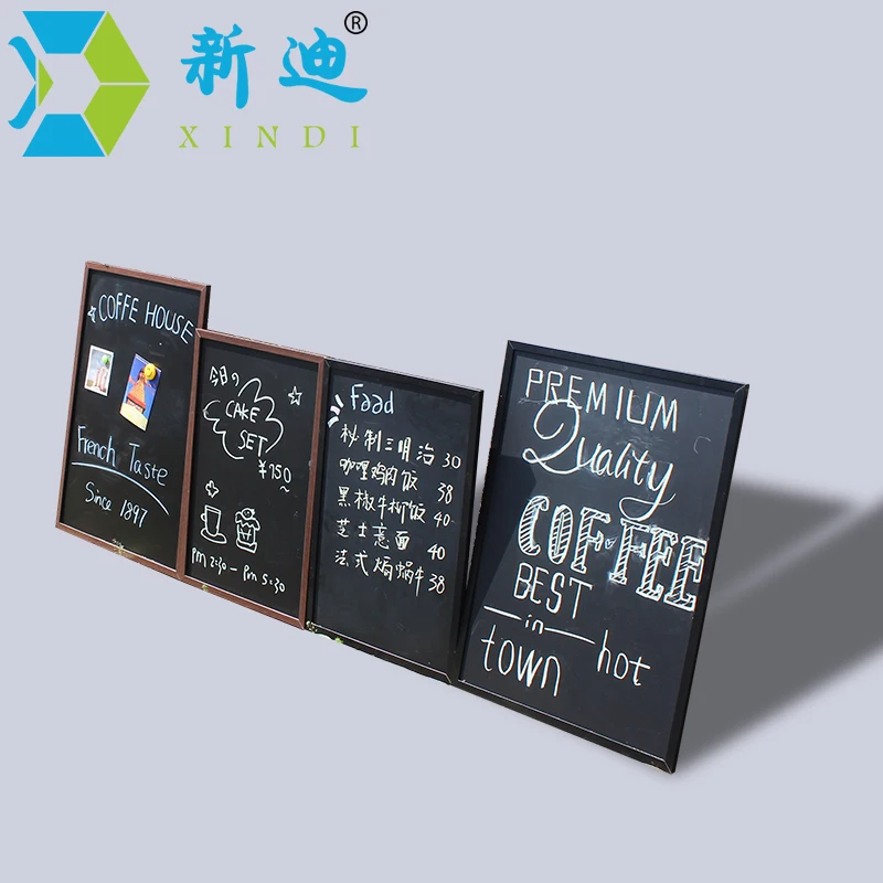 Magnetic 40*60cm BlackBoard MDF Wood Frame ChalkBoard Free Accessories Black Board Dry Erase Board Restaurant Office Supplier