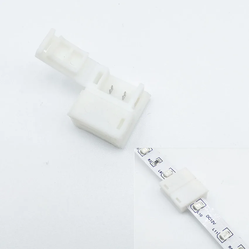 3pcs/Lot 3pin 4pin 5pin  LED Connector For Connecting Corner Right Angle 5050 RGB RGBW 3528 ws2812 LED Strip Connector Terminal