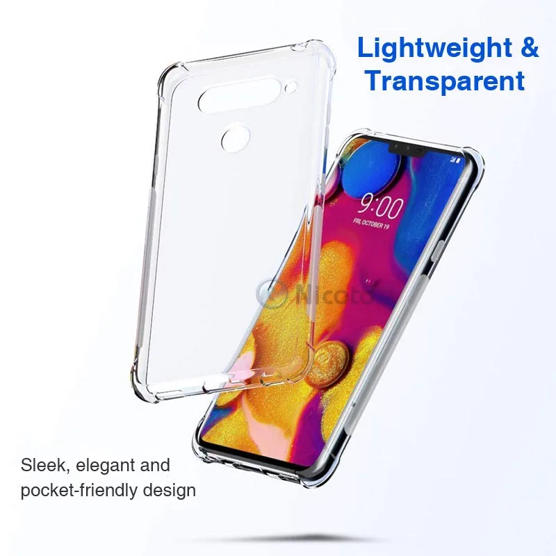 Ultra thin Clear Transparent TPU Silicone Case For LG V50 V40 V30 G8 V35 ThinQ V20 K11 plus Phone back cover for LG G7 Q9 Q6 G6 images - 6