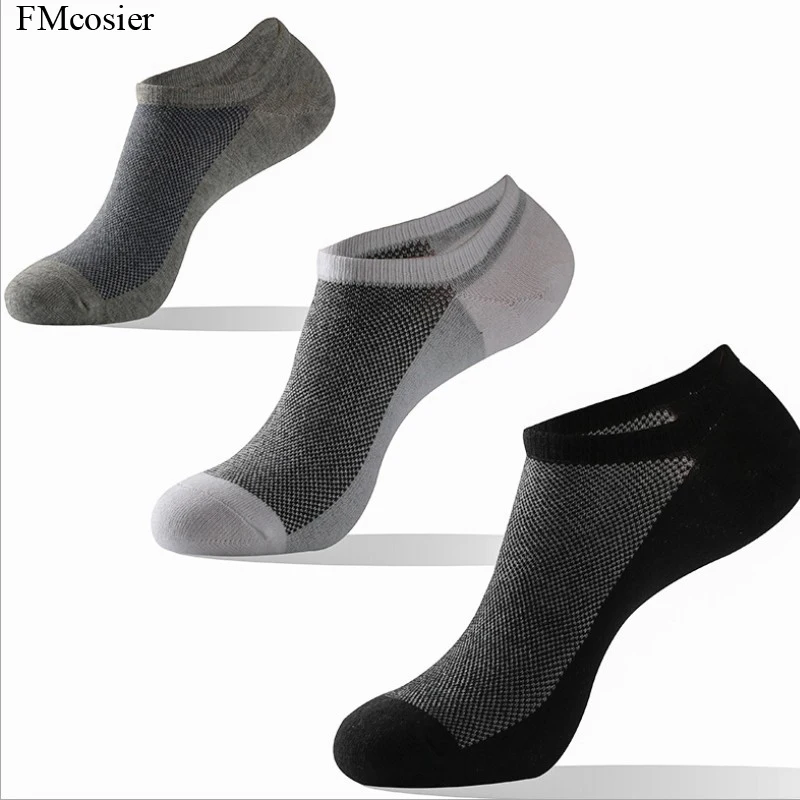 

8 Pairs high quality Summer Autumn Mens Cotton Ankle Socks Sokken Short Socks Socken Soks Male Black White Gray 38 39 43 46 48