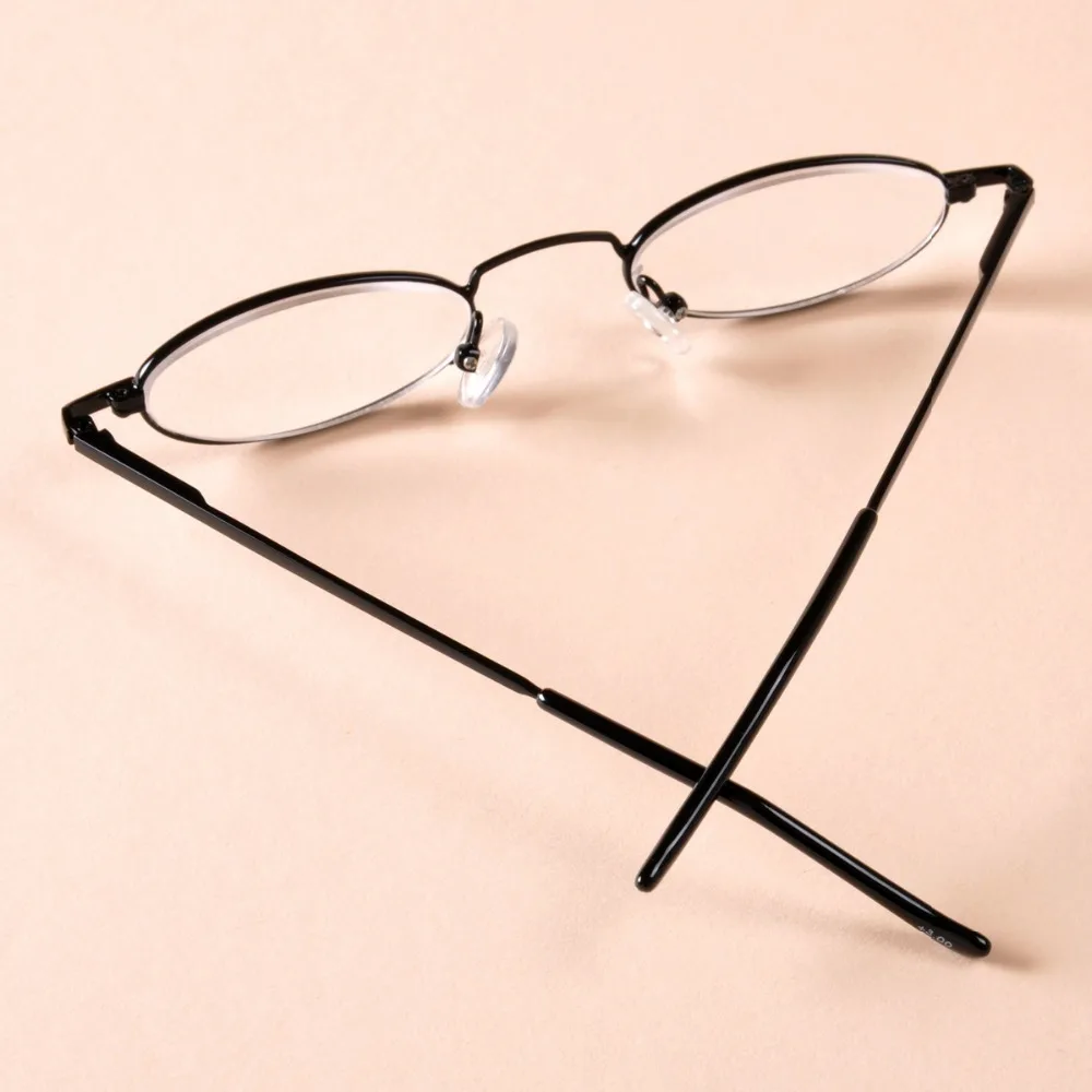 Meeshow Mini Reader With Case Stainless Steel Reading Glasses Power +1.0 to +3.5 High Quality Reading Glasses 1004