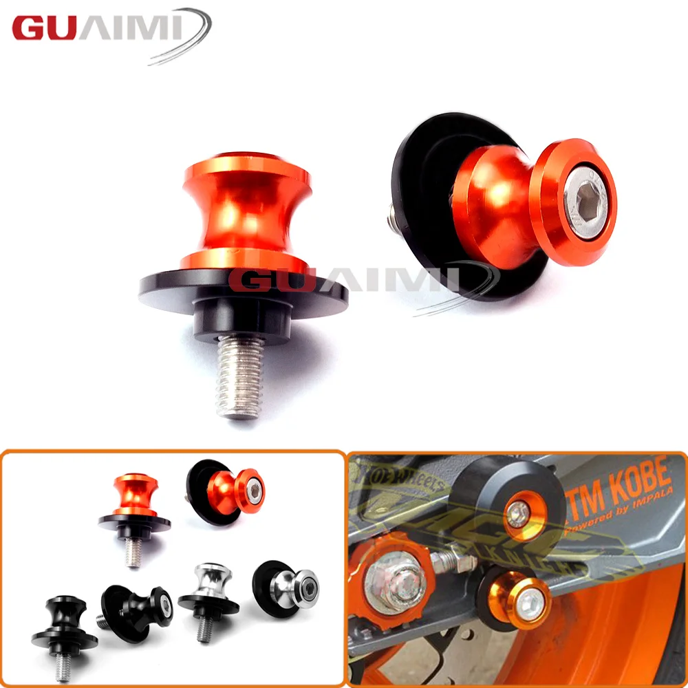 

Для KTM 990 SMT / SUPERMOTO / SUPER DUKE 1090 / 1190 / 1290 ADVENTURE R катушки для мотоцикла CNC Swingarm слайдер стенд винты M10