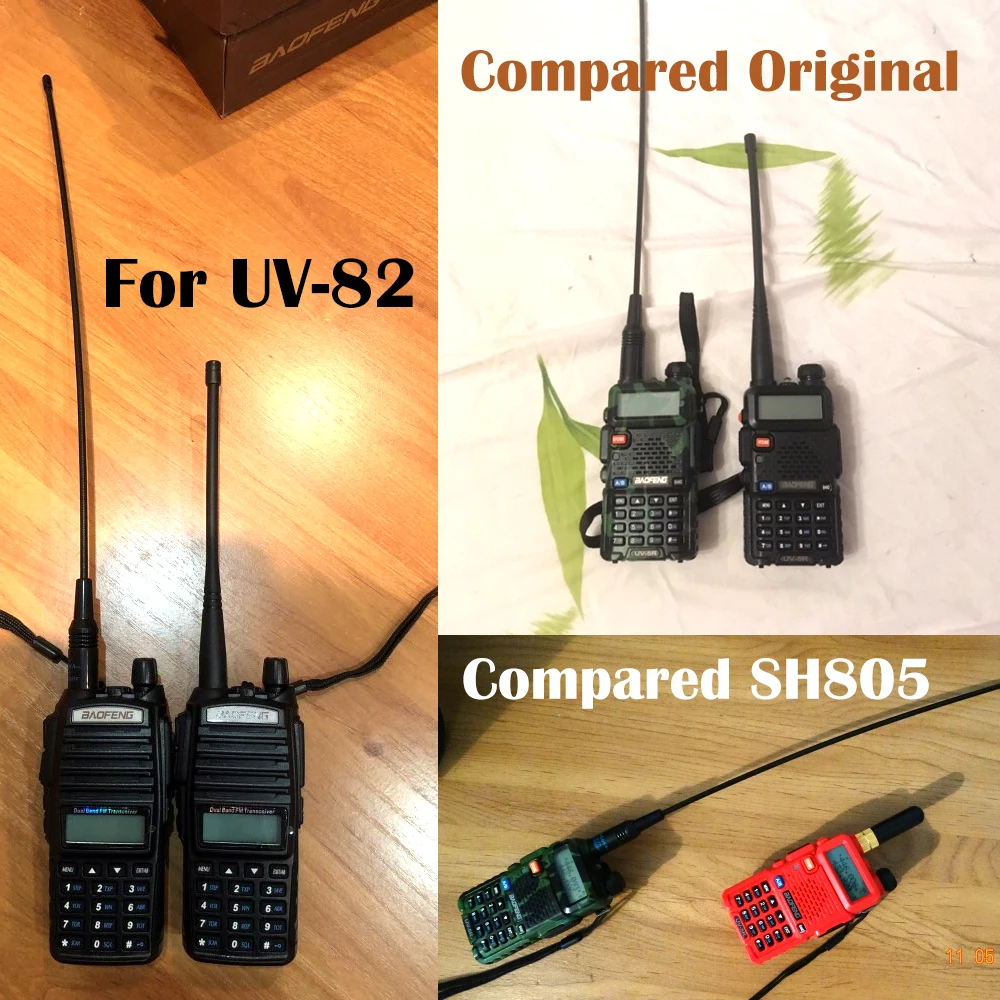 Baofeng NA-771 Antenne Gain NA771 Walkie Talkie Antenne SMA-F 39cm UHF VHF Signal Verlängern Verstärker für UV-5R BF-888S UV-82