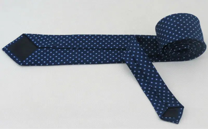 Man sapphire necktie/white dot pattern/men's accessories fashion 6cm wide narrow tie