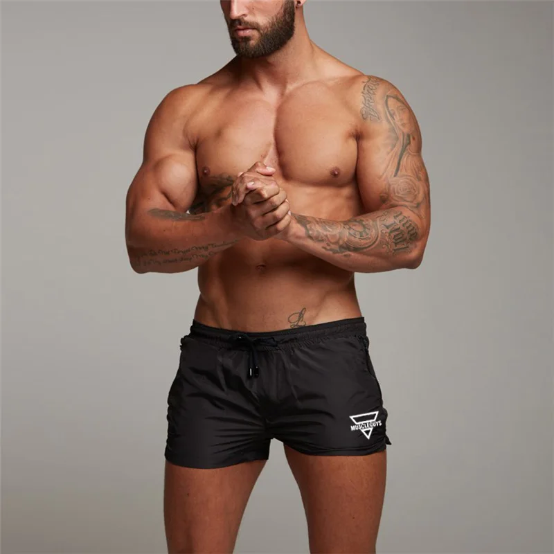 

New Summer Running Shorts Men Sports Jogging Shorts Zipper Secure Pockets Quick Dry Men's Gym Men Sport gyms Short Pant Men