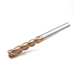 1PC End Mill 12mm Long 75mm 100mm 150mm HRC60 Carbide Flat Endmills 4Flute cnc Lathe Metal Milling Cutter Tool