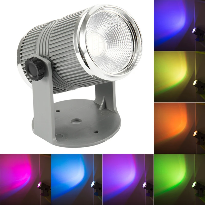 7W LED COB Multi-color Stage Light Home DMX DJ Disco Light luces discoteca Automatic Voice-activated Party lights Lamp 85~265V