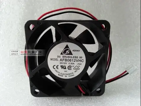 

delta 6025 12V 0.3A AFB0612VHC 6CM 60*60*25MM 2 line double ball fan