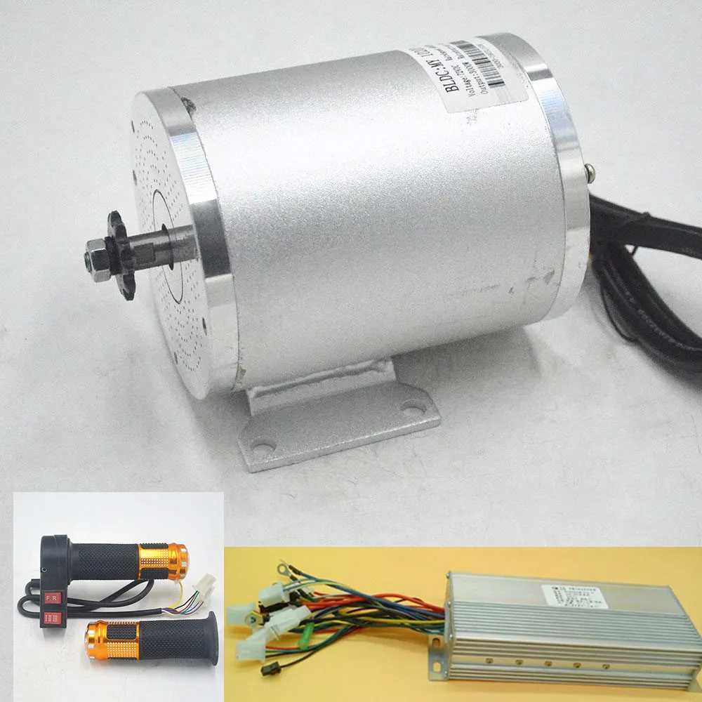 48V 60V 2000W Electric Motor ebike motor bldc with Brushless Controller Twist Throttle kit for electric bicycle/scooter/tricycle