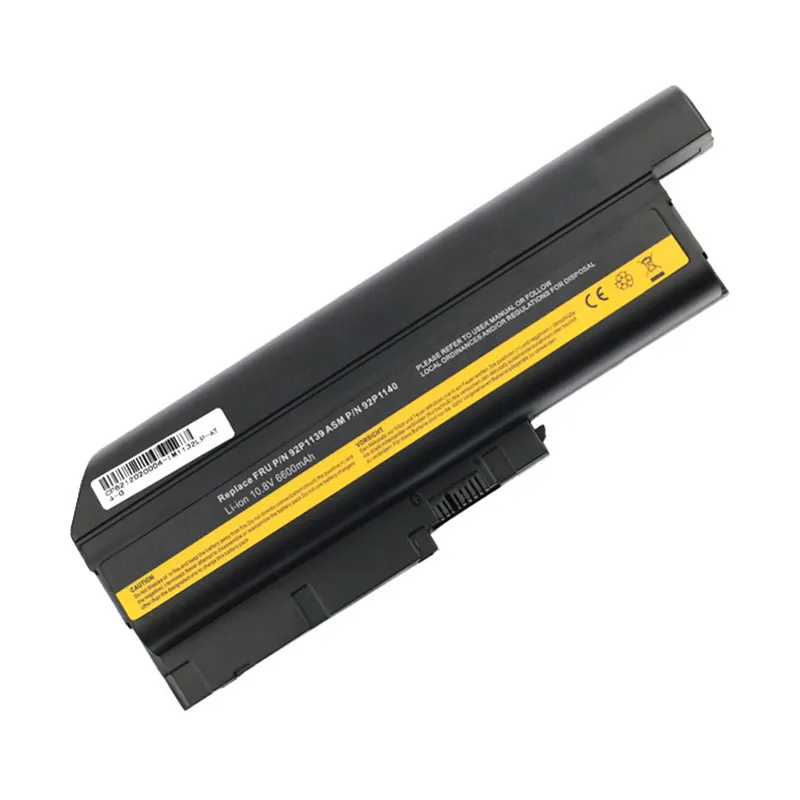 9 CELLS Laptop Battery for Lenovo ThinkPad R60 R60e R61 R61e R61i T60 T60p T61 FRU 92P1139 92P1141 92P1138 92P1140 42T5233