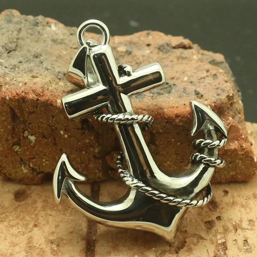 316L Stainless Steel Cool Punk Gothic Anchor Newest Pendant