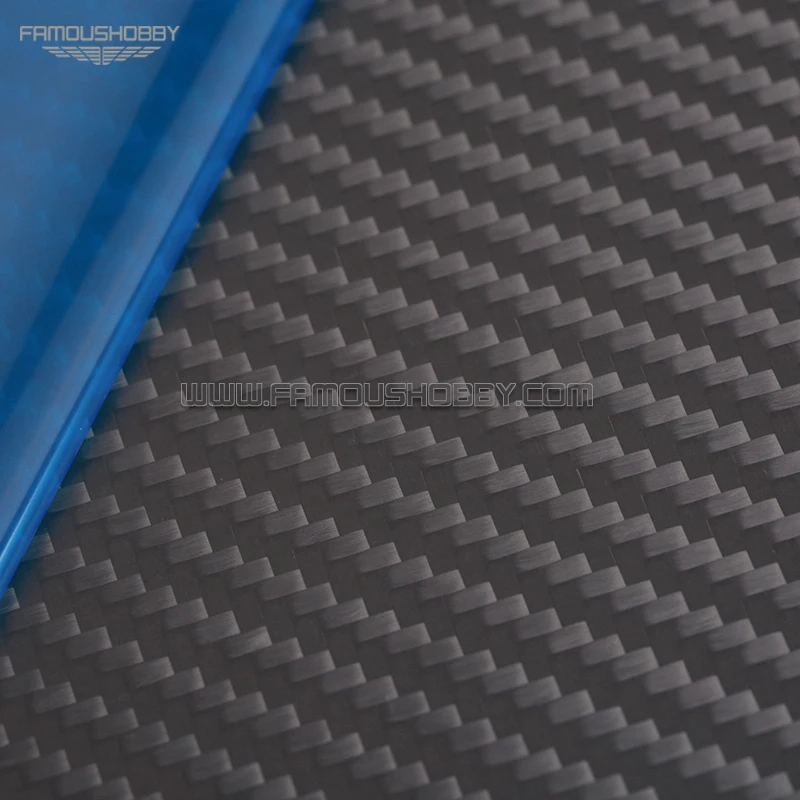 Famoushobby 1pc 500x600 2.5mm 3K Full carbon fiber plate panel sheet plain twill weave glossy matt surface  For Multicopter