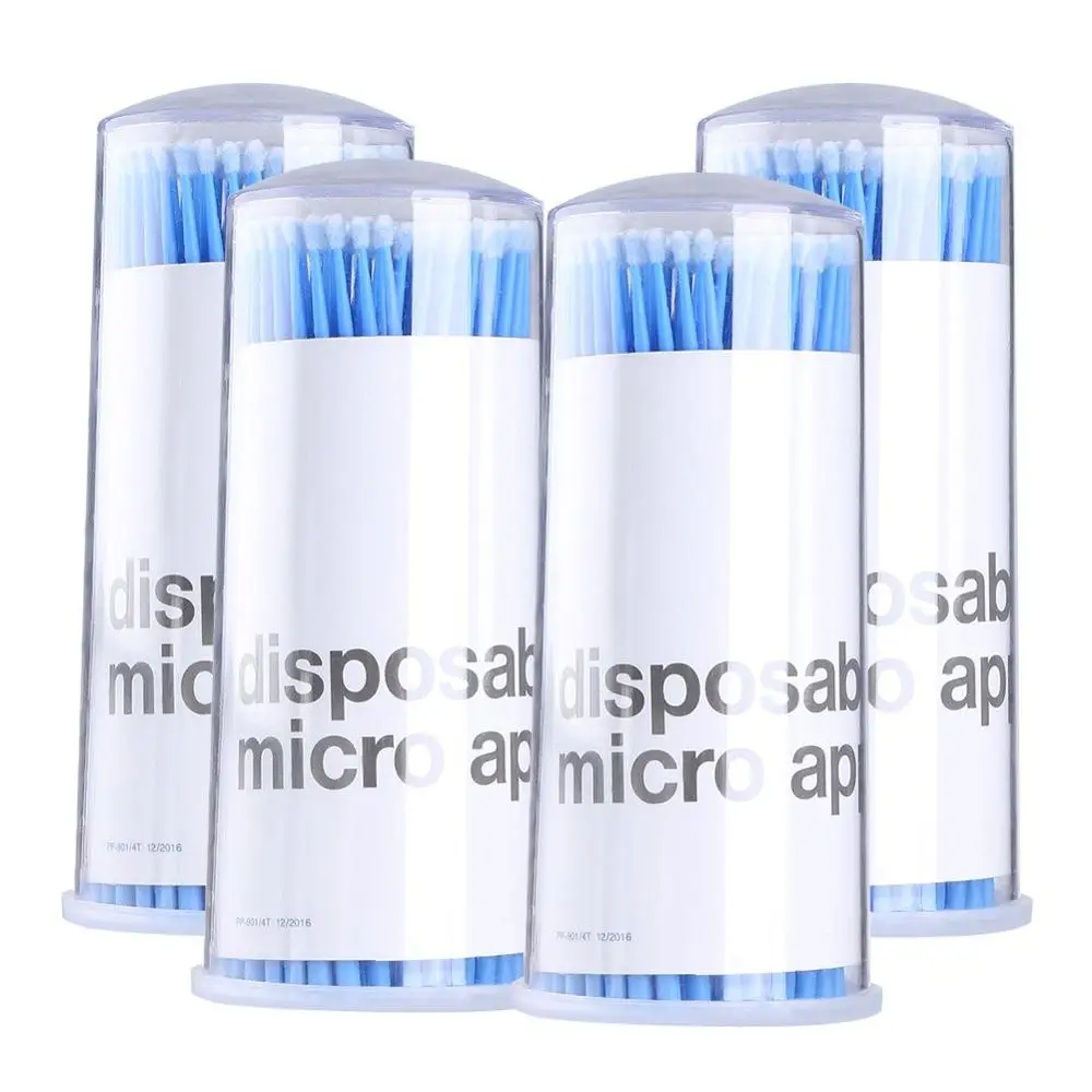 500pcs/lot Microbrushes Disposable Makeup Brushes Individual Lash Removing Tools Swab Micro Brushes Eyelash Extension Tools