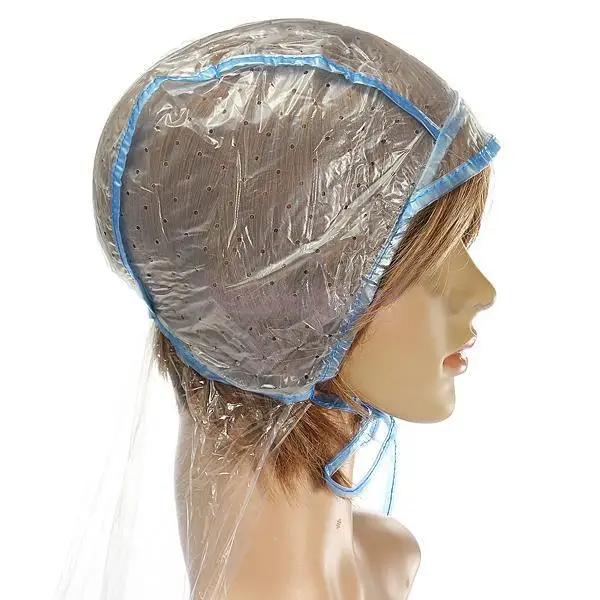 Disposable Hair Coloring Highlighting Tinting Bleach Dye Cap Hook Set Hair Frosting Cap for Home Salon DIY