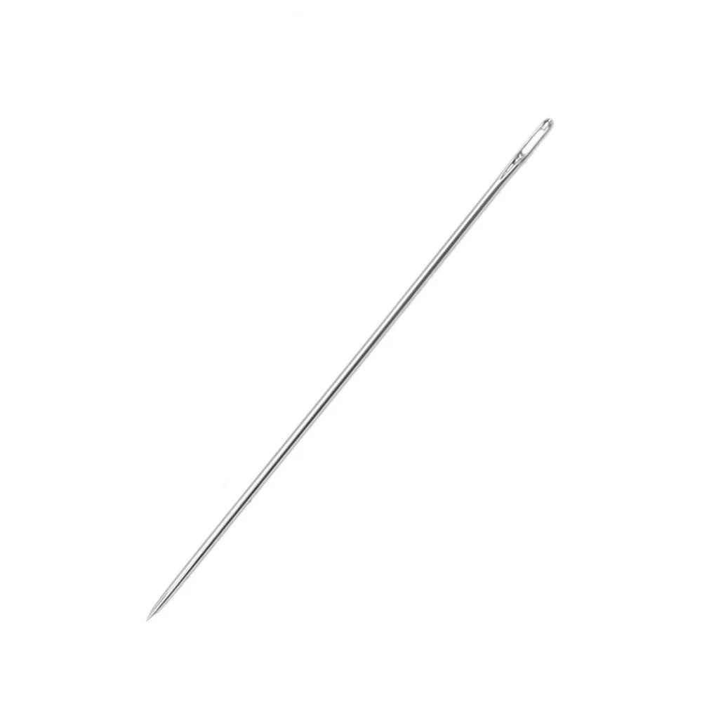 50Pcs Silver Tone Large Eye Darning Needle Sewing Crafts Accessories 6.8cm   AA7380 image 3