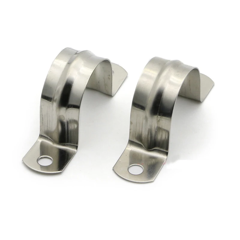 5mm-100mm Riding Clip Clamps Pipe Saddle Clamps Hose Clips 304 Stainless Steel Plumbing Brackets