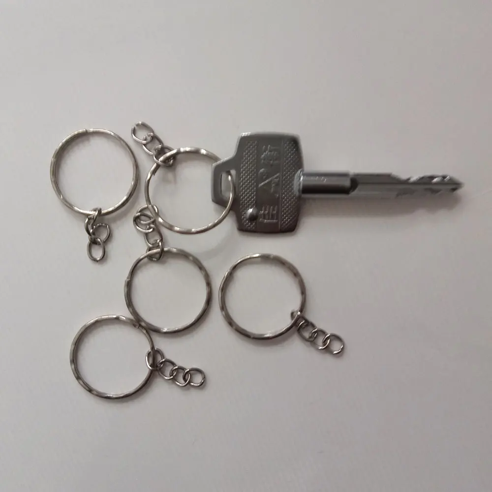 

1000pcs Diameter 25mm Silver Key Chains Round Split Keyrings Jewelry Keychain Key Ring Connector Diy Accessories