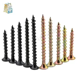 Tornillos autorroscantes electrónicos de cabeza cruzada M4, acero al carbono negro, Phillips, cabeza avellanada, para madera, 20/50 piezas