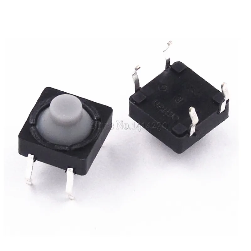 10Pcs 8X8X5mm Tact Switch 8*8mm 8*8*5mm DIP Plastic buttons feel good silicone button switch touch switch DIP-4