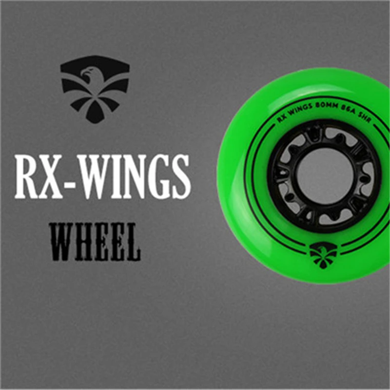 Flying Eagle 86A Green Red FSK Skating Wheel RX WINGS Slalom Gray 85A FE Inline Skates Wheels Free Style Roller Ruedas 80mm 72mm