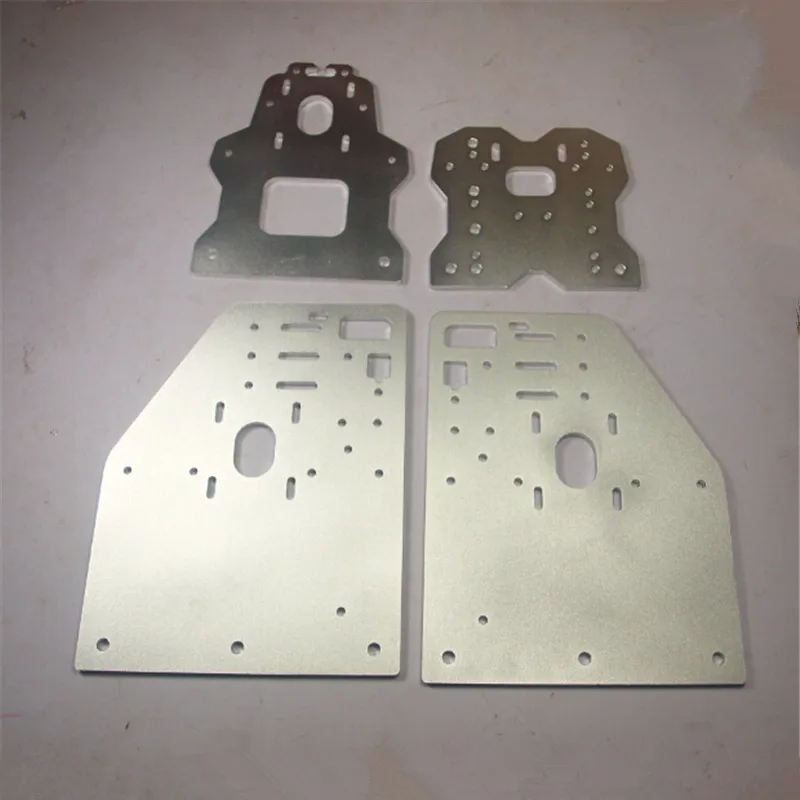 OX CNC milling machine update version OX Gantry plates kit Silver color OX CNC Aluminum 4* Gantry Plates 6mm aluminum alloy .