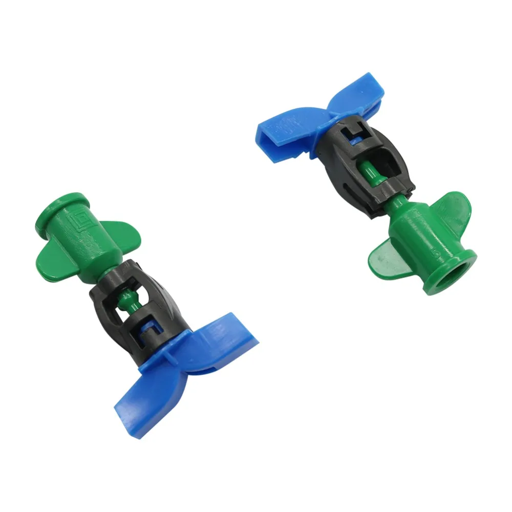 360 Degree Rotating Sprinkler Nozzle Atomization Greenhouse Garden Watering Sprinkler Spray Nozzle Agriculture Tools 100 Pcs