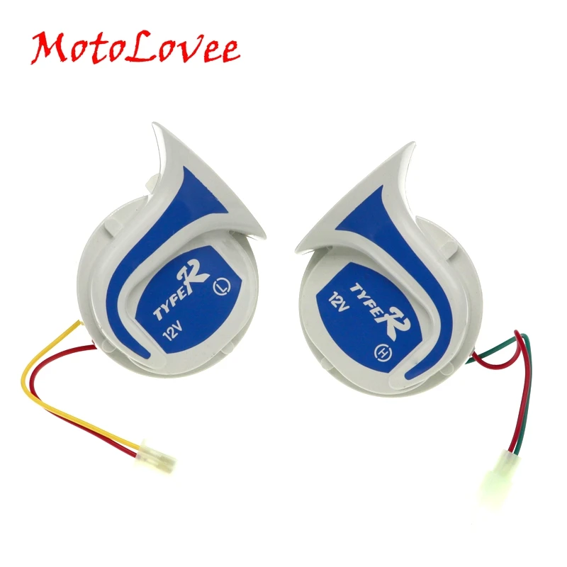 MotoLovee Motorcycle Vehicle Rv 12 Volt Car Truck Vehicle Air Snail Horn Digital Electric Siren Loud 18 Sounds