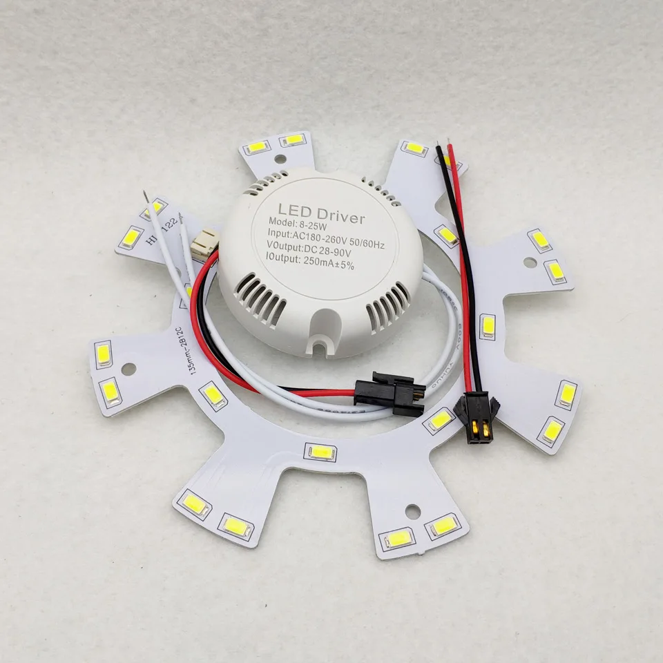 5pc LED driver lighting Transformer 8-25W/25-36W 250mA 2Pin JST Connector LED Ceiling Light External Driver For Ceiling Lamp DIY