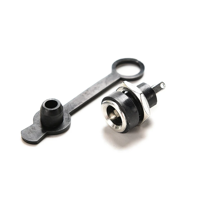 1pcs 3A 5.5 x2.1mm Black Waterproof DC Power Socket Jack Power Charger Plug Panel Mount Female Mount Connector