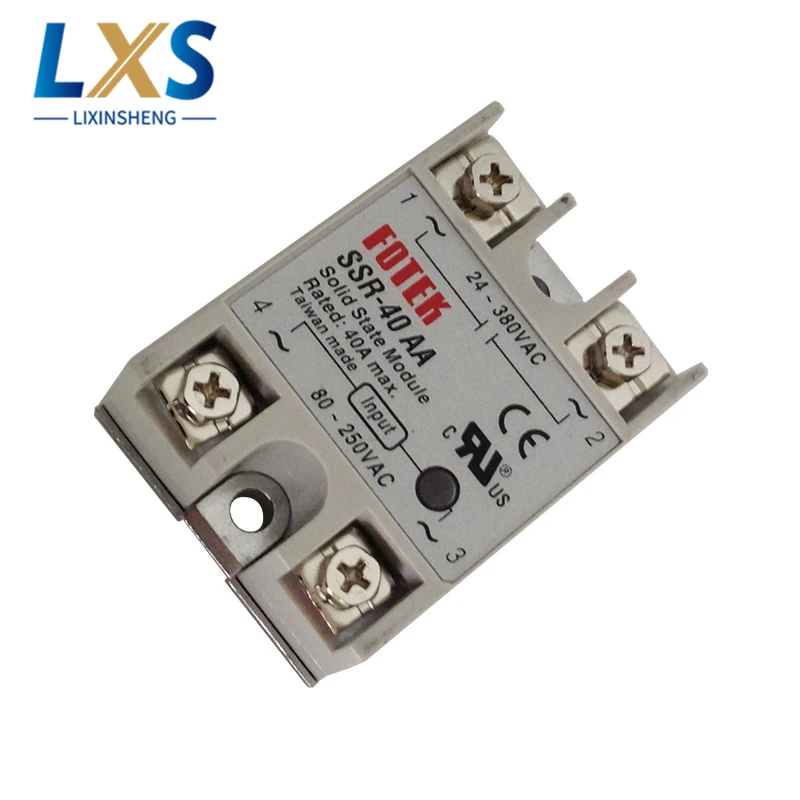 Taiwan FOTEK Module SSR-40AA AC Activation AC-AC Control Signal 40A Solid State Relay SSR