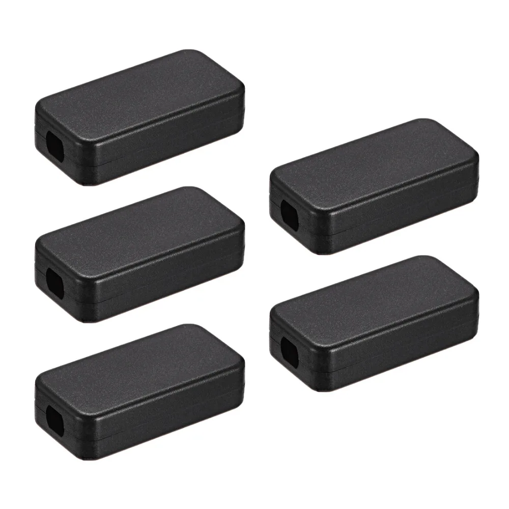 Uxcell Electronical Plastic ABS DIY Junction Project Box Enclosure Case Black 40 x 20 x 10.5mm/60 x 36 x 17mm 5Pcs/lot