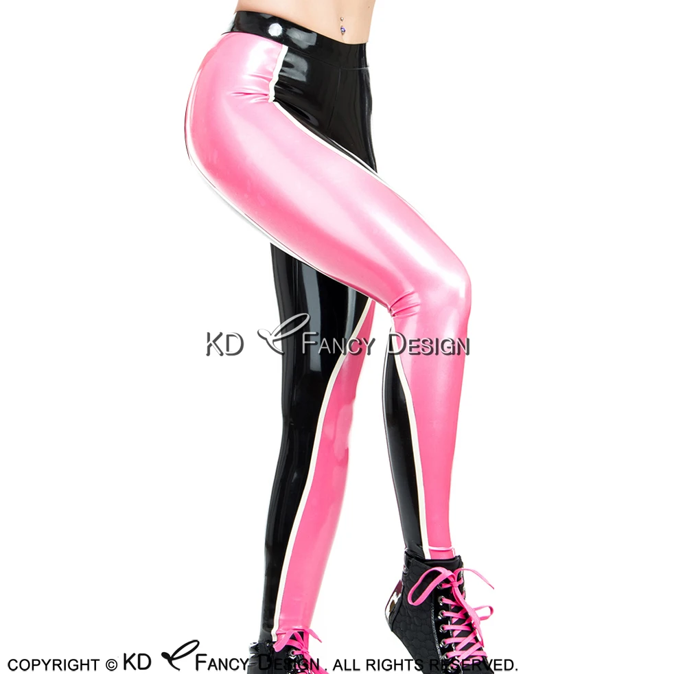 Sexy Latex Leggings With Three Color Rubber Pants Trousers CK-0056