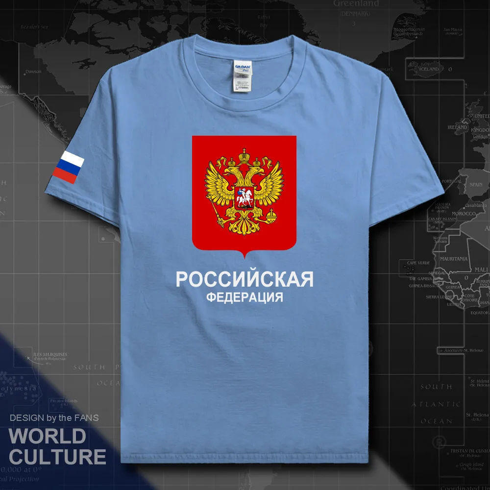 Russian Federation Russia mens t-shirt 100% cotton nation team t shirt fans tops streetwear Sports tees RUS country flag RU 20