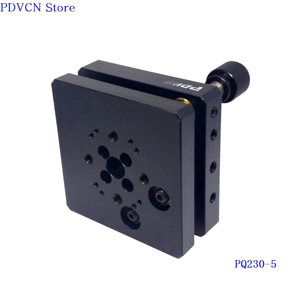 PQ230-5 Two-Axis Tilt Platform, Precise Manual Tilt Stage, With Two Fine Adjusting Screws, Tilt Range: +/- 5 degree