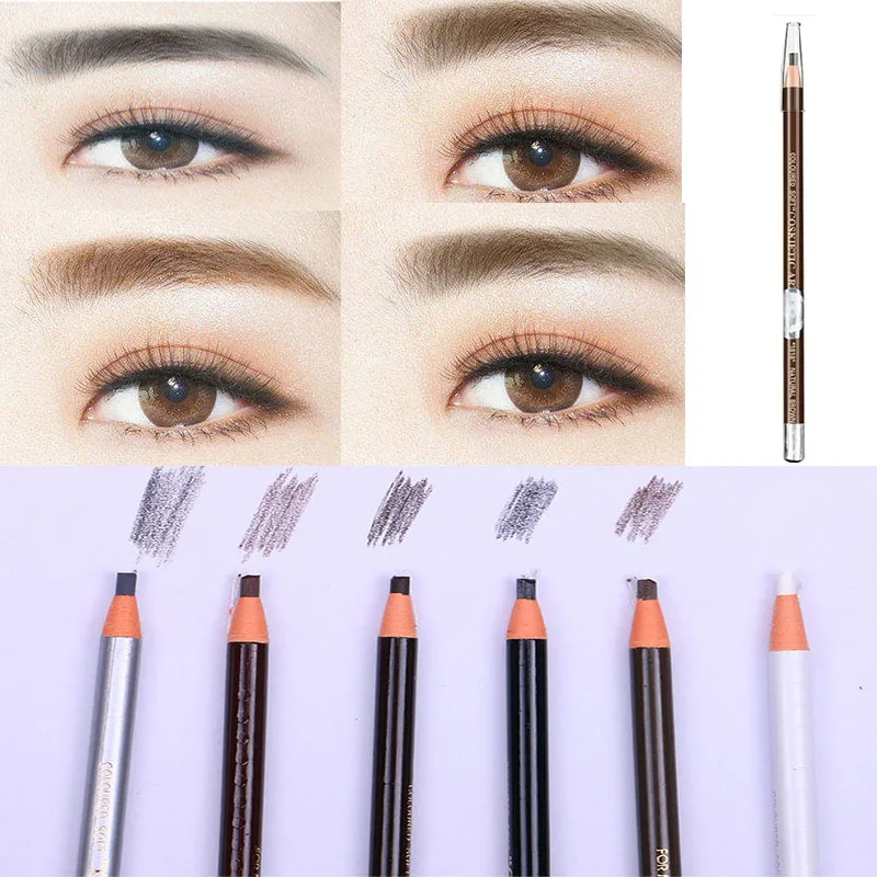 Matita per trucco permanente Matita per sopracciglia marrone a lunga durata Design Cosmetici Trucco per sopracciglia Micro matita per sopracciglia precisa