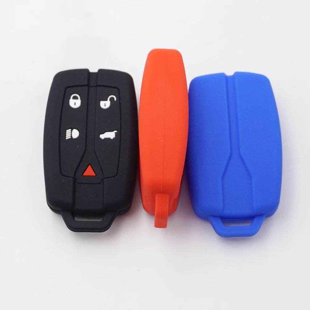 Xinyuexin 4+1 Buttons 5 Buttons Silicone Car Key Cover for Land Rover Freelander 2 Smart Remote Car Key Car-Styling