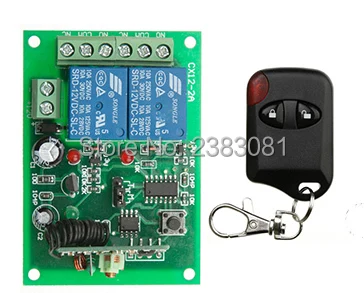 

Hot Sales DC 12V 10A 2CH 315MHz/433MHZ Wireless RF Remote Control Switch teleswitch cat eye Transmitter+ Receiver