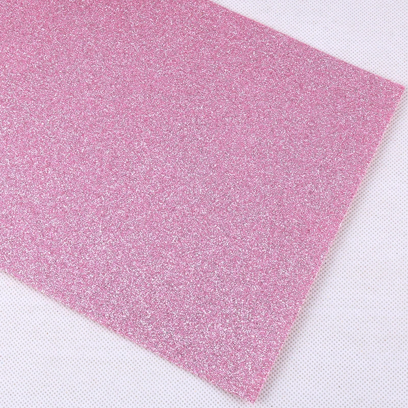 Nanchuang 1.4mm Thickness Glitter Colorful Non Woven Felt Fabric For Home Decoration Pattern Sewing Doll&Crafts Material 20x30cm