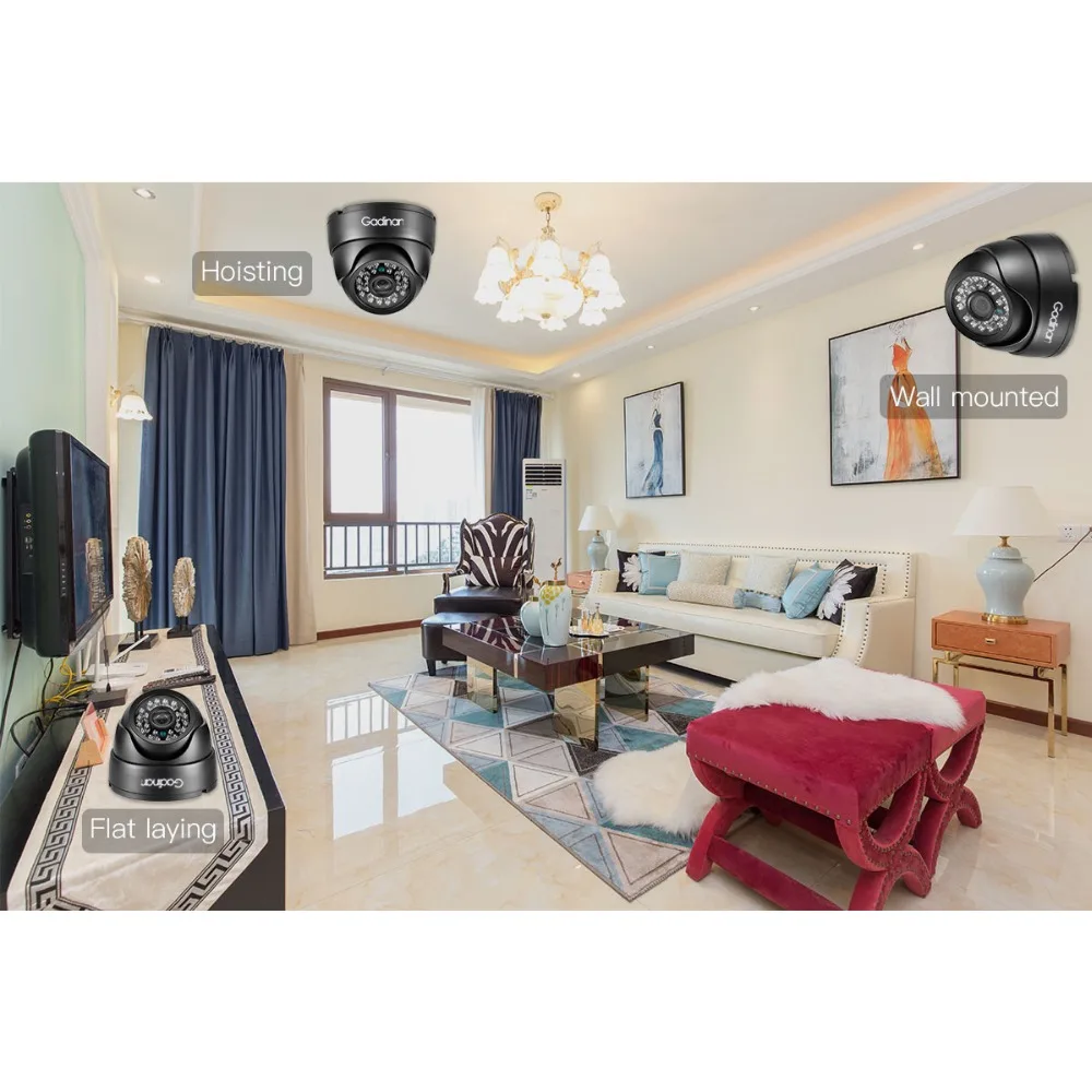 Купольная IP-камера видеонаблюдения, 4 МП