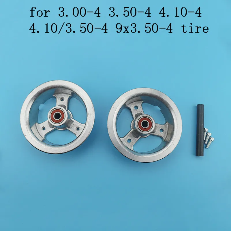 Cubo de rueda para patinete eléctrico, llantas de aleación de 4 pulgadas, 3,00-4, 3,50, 4,10-4, 4,10/3,50-4, 9x3,50-4 pulgadas