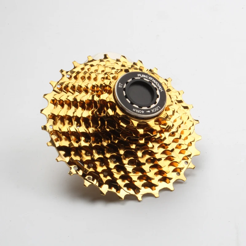 RACEWORK 11 Speed Cassette Road Bike 28T 32T 34T Bicycle Gold Flywheel For Shimamo 105 6800 R7000 R8000