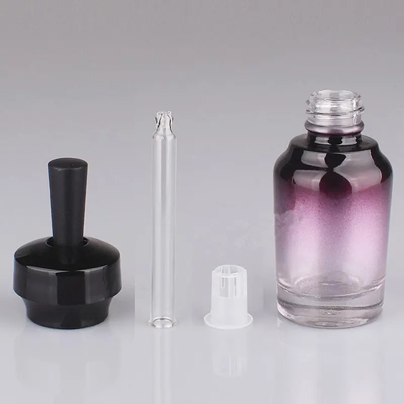 20ml Essential Oil empty Bottles with glass,glass tank,purple dropper bottle Essence liquid bottle F20171750