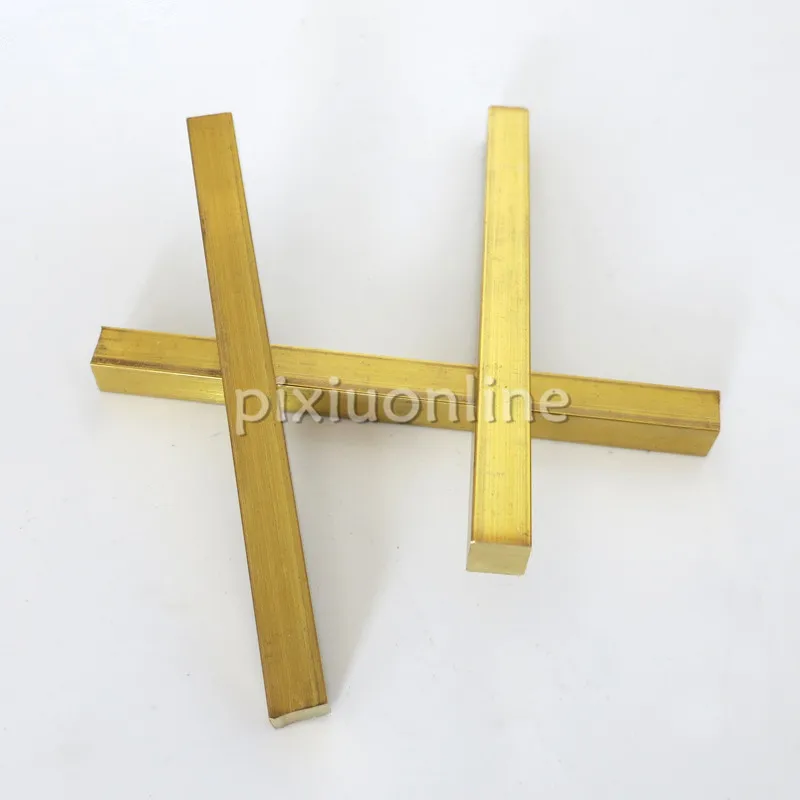 J092b Brass Square Rod Model Car Carriage Connecting Rod Robot Making DIY Model Metal Parts Sell at a Loss France