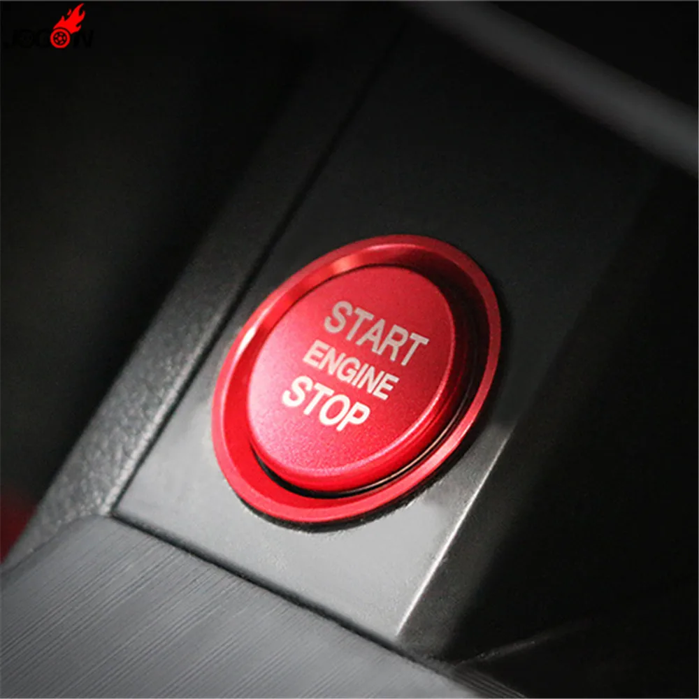 Red & Blue For Audi A4 A5 B9 2017 2018 A6 C7 A7 2011-2017 Q5 8R Interior Engine Push Start Stop Button Ring Cover Trim Stickers