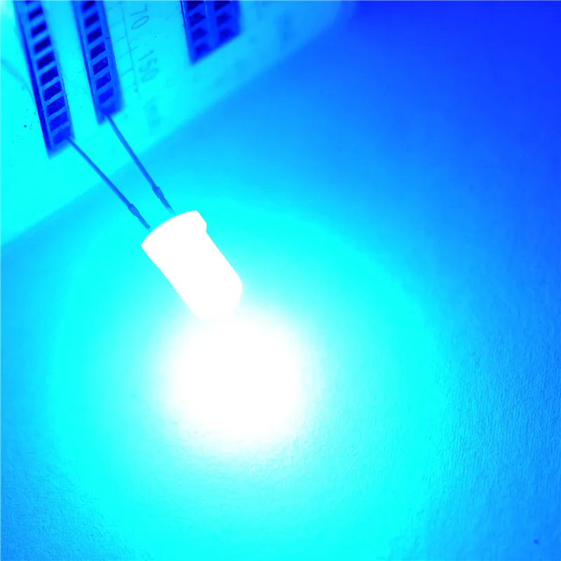 

LED light-emitting diode 5MM round fog white hair blue (1000pcs)