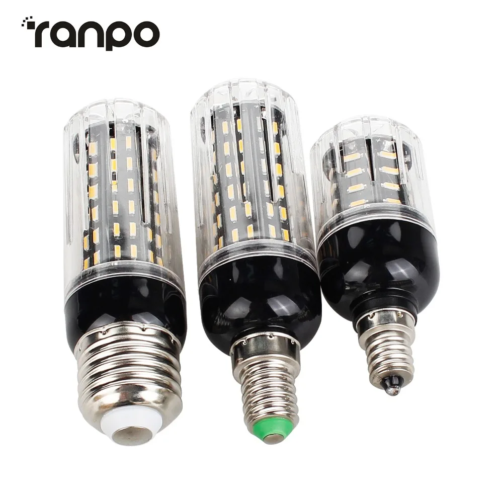 Ampoule LED épis de maïs, nouveau modèle 4014 SMD, E14, E12, 36 gible 72 gible 96 gible, AC 220V 110V, 12W 20W 25W 30W